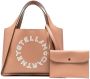 Stella McCartney Shopper met geborduurd logo Beige - Thumbnail 1