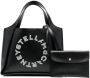Stella McCartney Shopper met geborduurd logo Zwart - Thumbnail 1