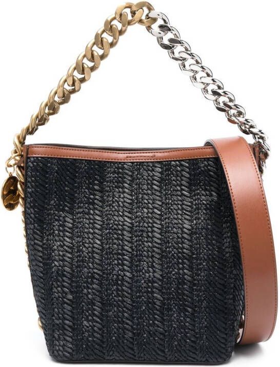 Stella McCartney Shopper met ketting Zwart
