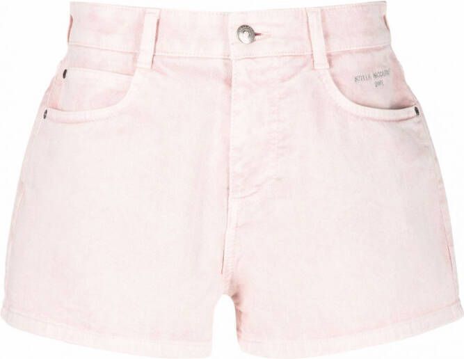 Stella McCartney Shorts met geborduurd logo Roze