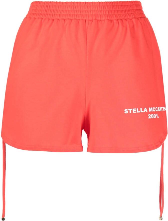 Stella McCartney Shorts met trekkoord Rood