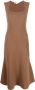 Stella McCartney Mouwloze jurk Bruin - Thumbnail 1
