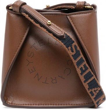Stella McCartney Stella crossbodytas met logo Bruin