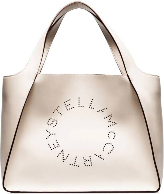 Stella McCartney Stella draagtas met logo Wit