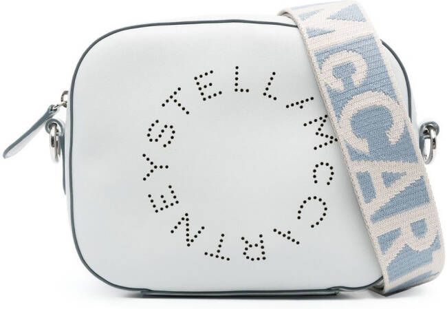 Stella McCartney Stella kleine crossbodytas met logo Blauw