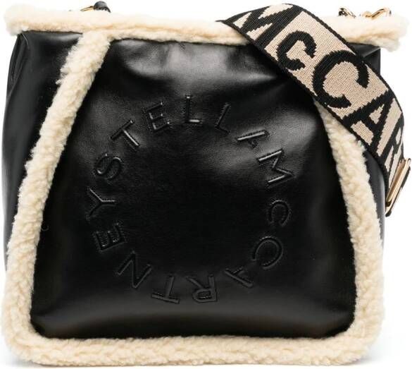 Stella McCartney Stella crossbodytas met logo Zwart
