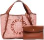 Stella McCartney Shopper met geborduurd logo Bruin - Thumbnail 1