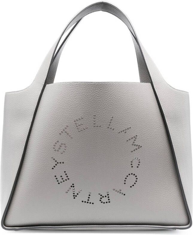 Stella McCartney Stella shopper met logo Grijs