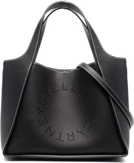 Stella McCartney Stella shopper met logo Zwart