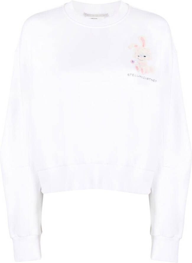 Stella McCartney Sweater met grafische print Wit