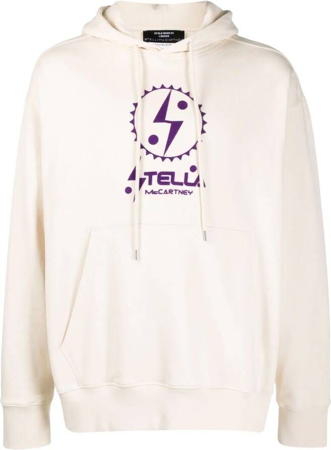 Stella McCartney Sweater met logoprint Beige