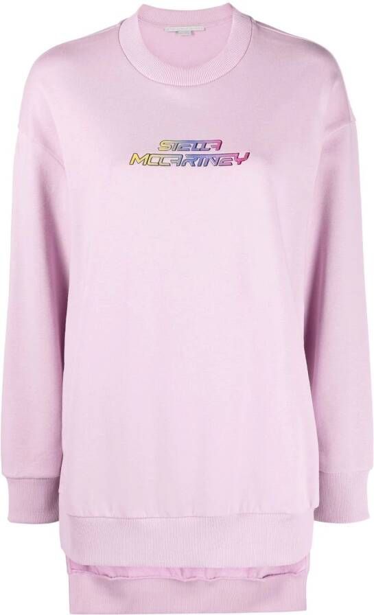 Stella McCartney Sweater met logoprint Roze