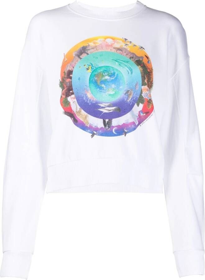 Stella McCartney Sweater met print Wit