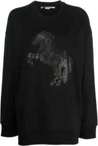 Stella McCartney Sweater met tie-dye print Zwart