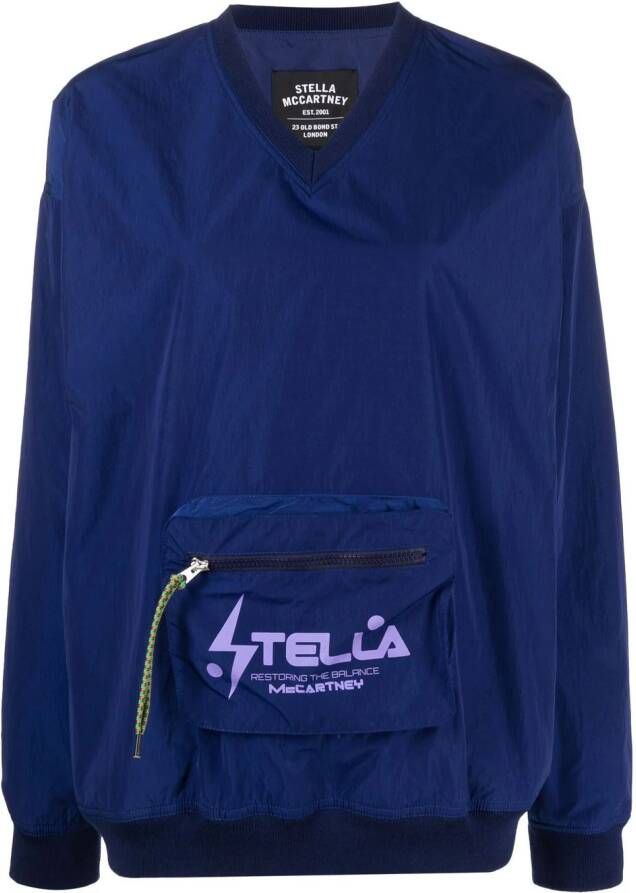 Stella McCartney Sweater met zak Blauw