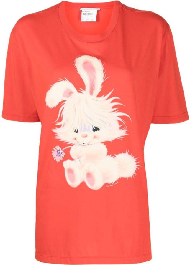 Stella McCartney T-shirt met korte mouwen Rood