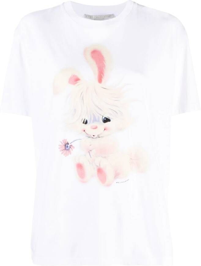 Stella McCartney T-shirt met korte mouwen Wit