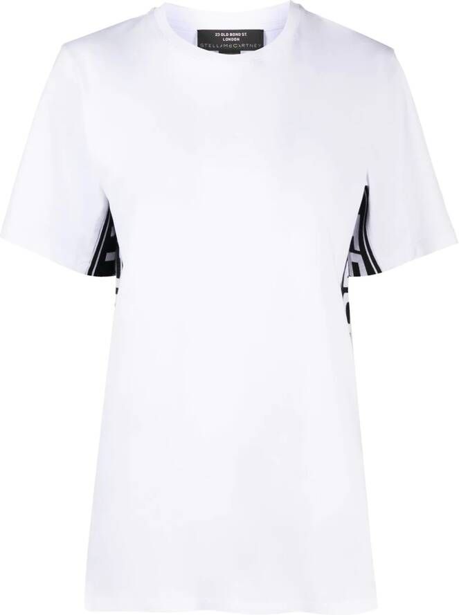 Stella McCartney T-shirt met logoband Wit