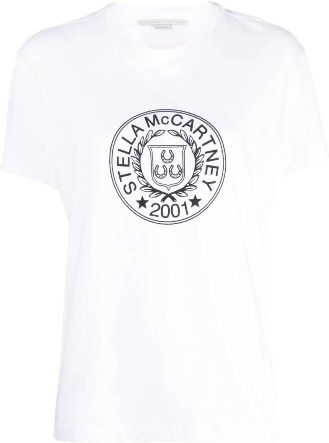 Stella McCartney T-shirt met logoprint Wit