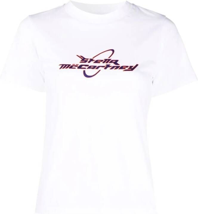 Stella McCartney T-shirt met logoprint Wit