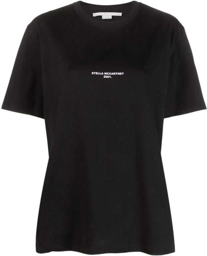 Stella McCartney T-shirt met logoprint Zwart