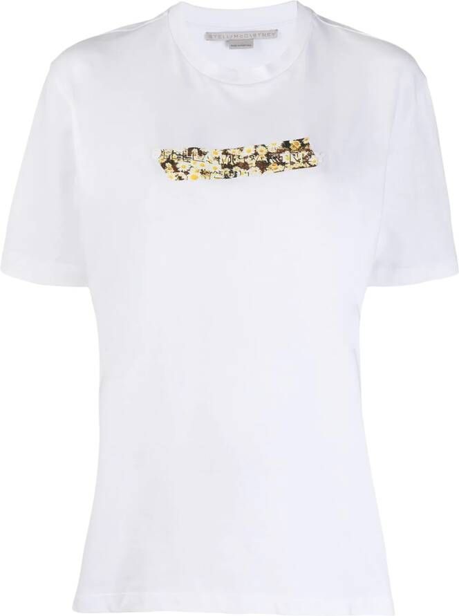 Stella McCartney T-shirt met madeliefjesprint Wit