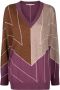 Stella McCartney Trui met geometrisch jacquard Paars - Thumbnail 1