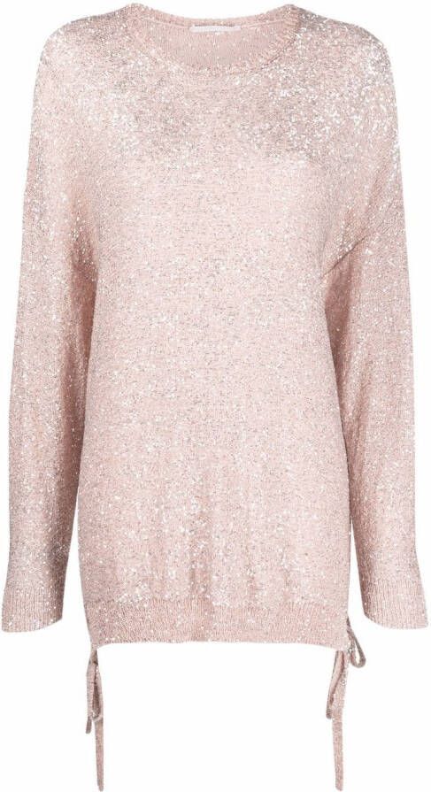 Stella McCartney Trui met pailletten Roze