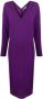 Stella McCartney Midi-jurk met V-hals Paars - Thumbnail 1