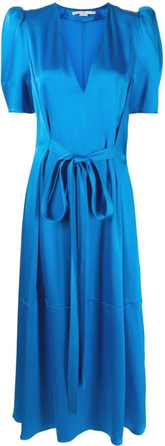 Stella McCartney Jurk met gestrikte taille Blauw