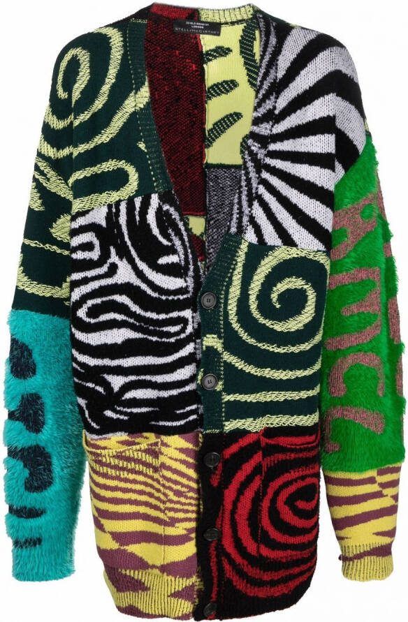 Stella McCartney x Ed Curtis vest met patchwork Groen