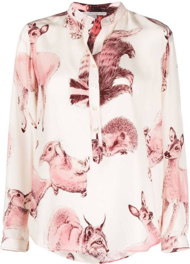Stella McCartney Zijden blouse Roze