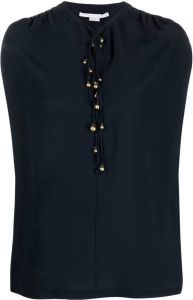Stella McCartney Zijden blouse Zwart