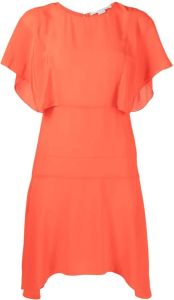 Stella McCartney Zijden jurk Oranje