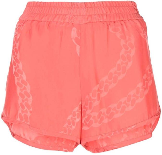 Stella McCartney Zijden shorts Roze