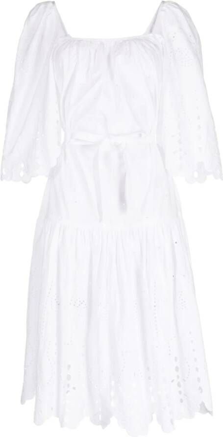 Stella Nova Broderie anglaise jurk Wit