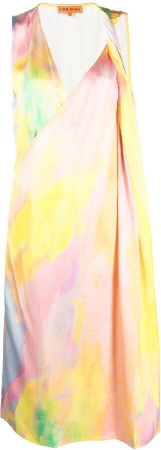 Stine Goya Mouwloze jurk Geel