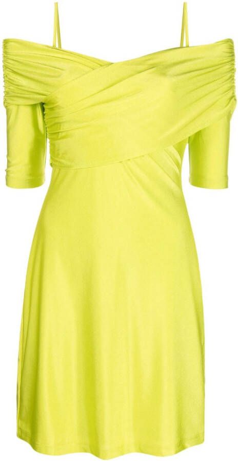 Stine Goya Sterre off-shoulder minidress Groen
