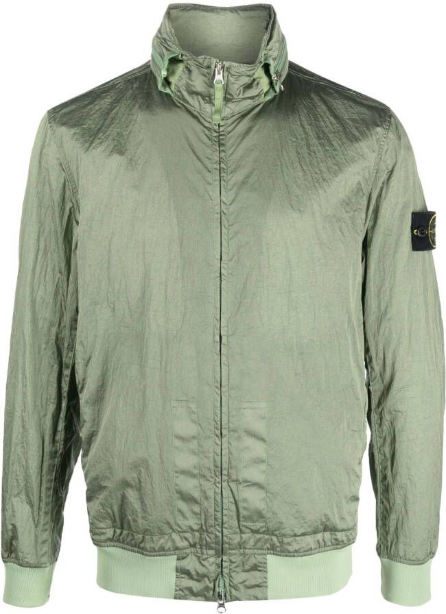 Stone Island Jack met rits Groen