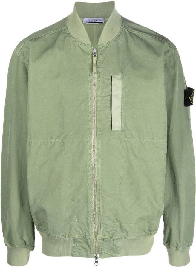 Stone Island Bomberjack met Compass-patroon Groen
