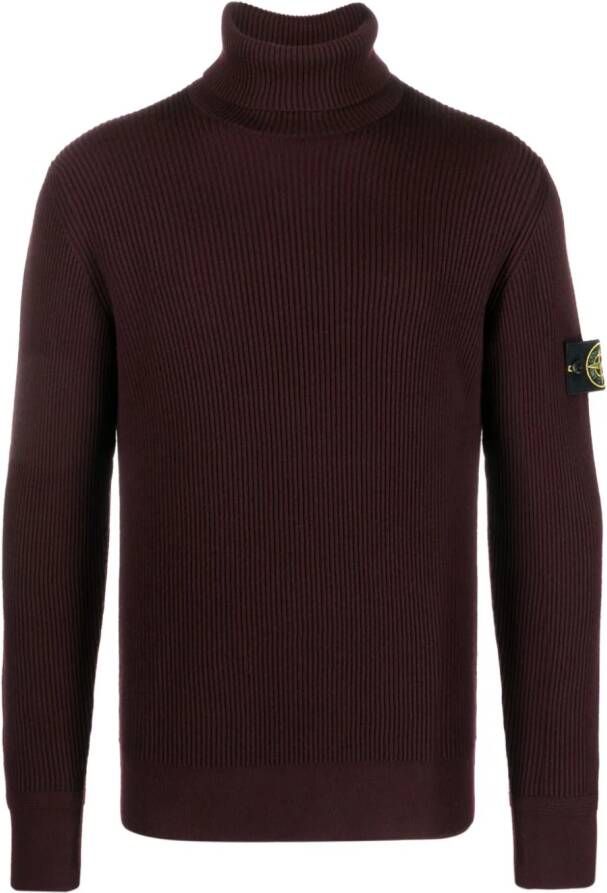 Stone Island Coltrui met Compass-logopatch Rood