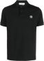 Stone Island Poloshirt met geborduurd logo Zwart - Thumbnail 1