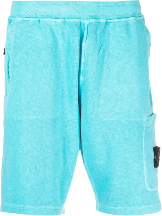 Stone Island Katoenen shorts Blauw