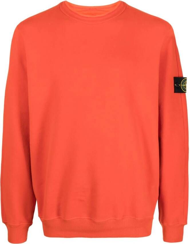 Stone Island Katoenen sweater Oranje