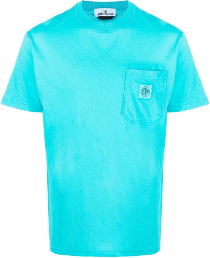 Stone Island T-shirt met print Blauw