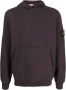 Stone Island Hoodie met Compass-logopatch Paars - Thumbnail 1