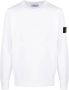 Stone Island Sweater met Compass-logopatch Wit - Thumbnail 1