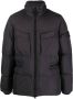 Stone Island Donsjack met patch Zwart - Thumbnail 1