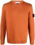 Stone Island Trui met patch Oranje - Thumbnail 1