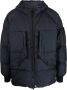 Stone Island Donsjack met patch Blauw - Thumbnail 1